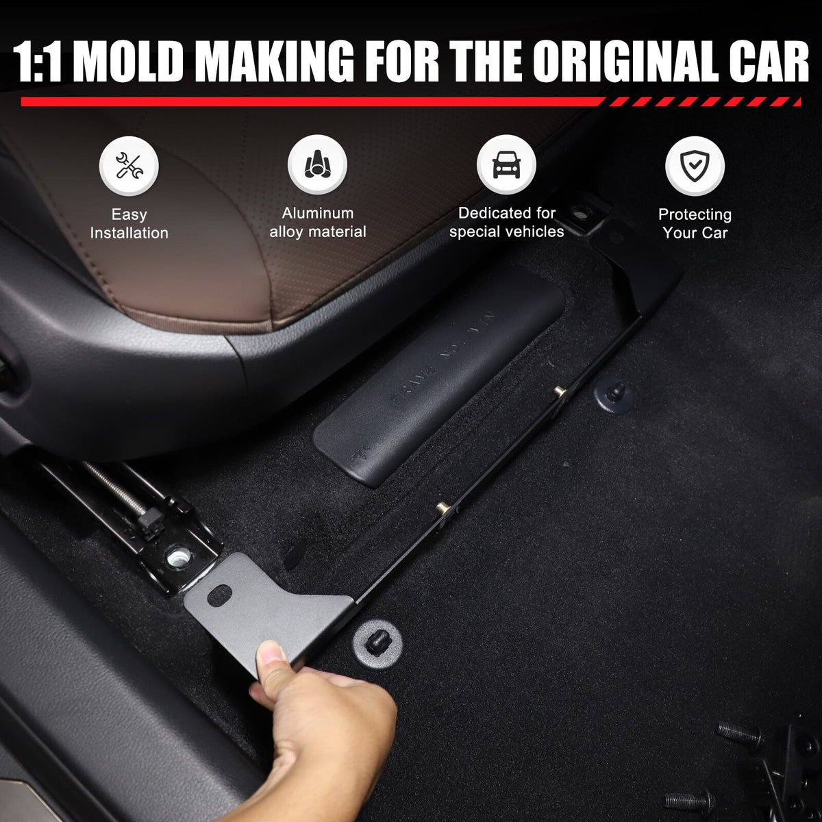Passanger Under Seat Flashlight Holder Bracket Mount For Lexus ES300h ES350 18+ 24