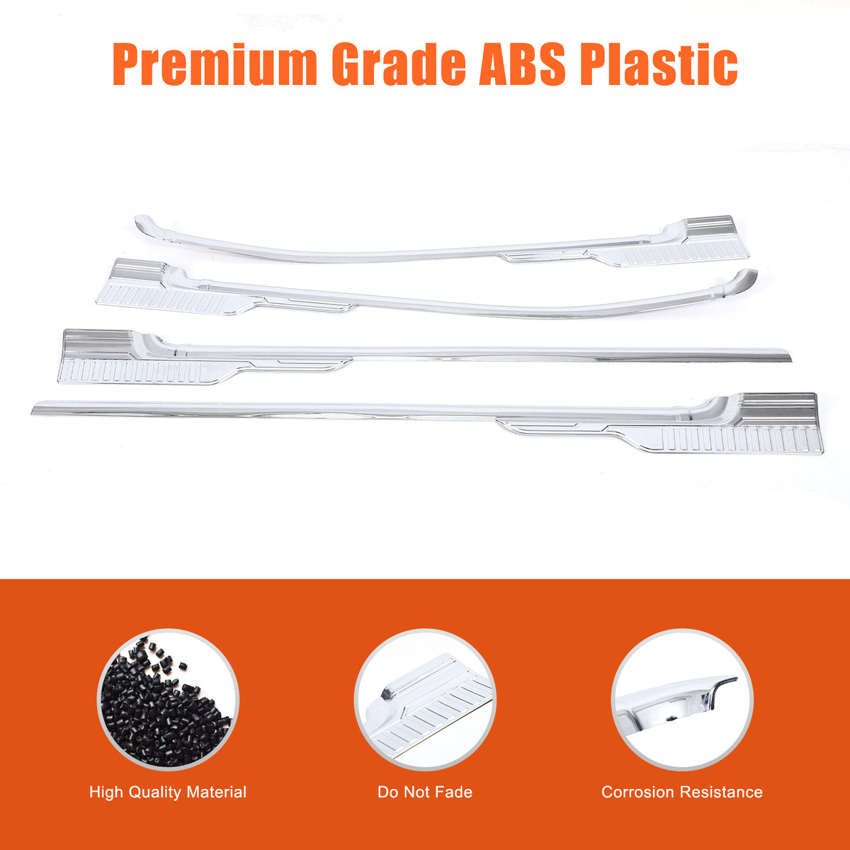 Silver Exterior Window Bottom Sill Trim Strip For Toyota Tacoma 2015-2022 8