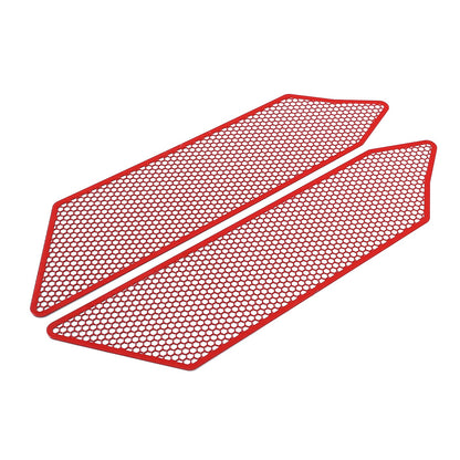 Red Stainless Steel Front Grille Insect Screen Trim For Corvette C8 2020+ 5