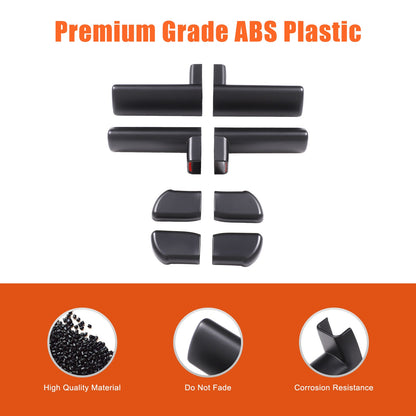 Matte Black ABS Interior Door Handle Cover Trim For Hummer H2 2003-2007 7