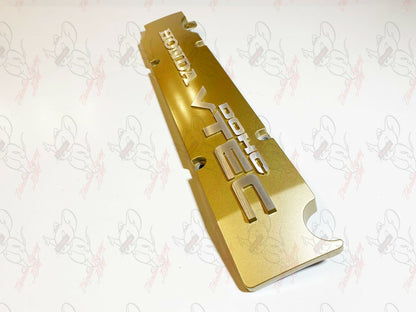 HONDA GENUINE S2000 AP2 F22C SPARK PLUG IGNITION COIL GOLD COVER OEM 6