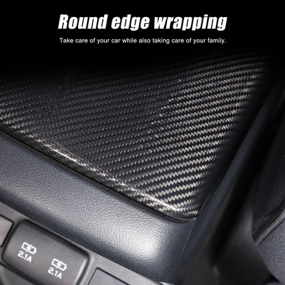 Real Carbon Fiber Center Armrest Storage Box Cover Trim For Subaru WRX VB 22-24 4