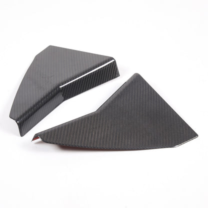 Real Dry Carbon Fiber Rear Window Corner Cover Trim Frame For Corvette C8 20-26 6