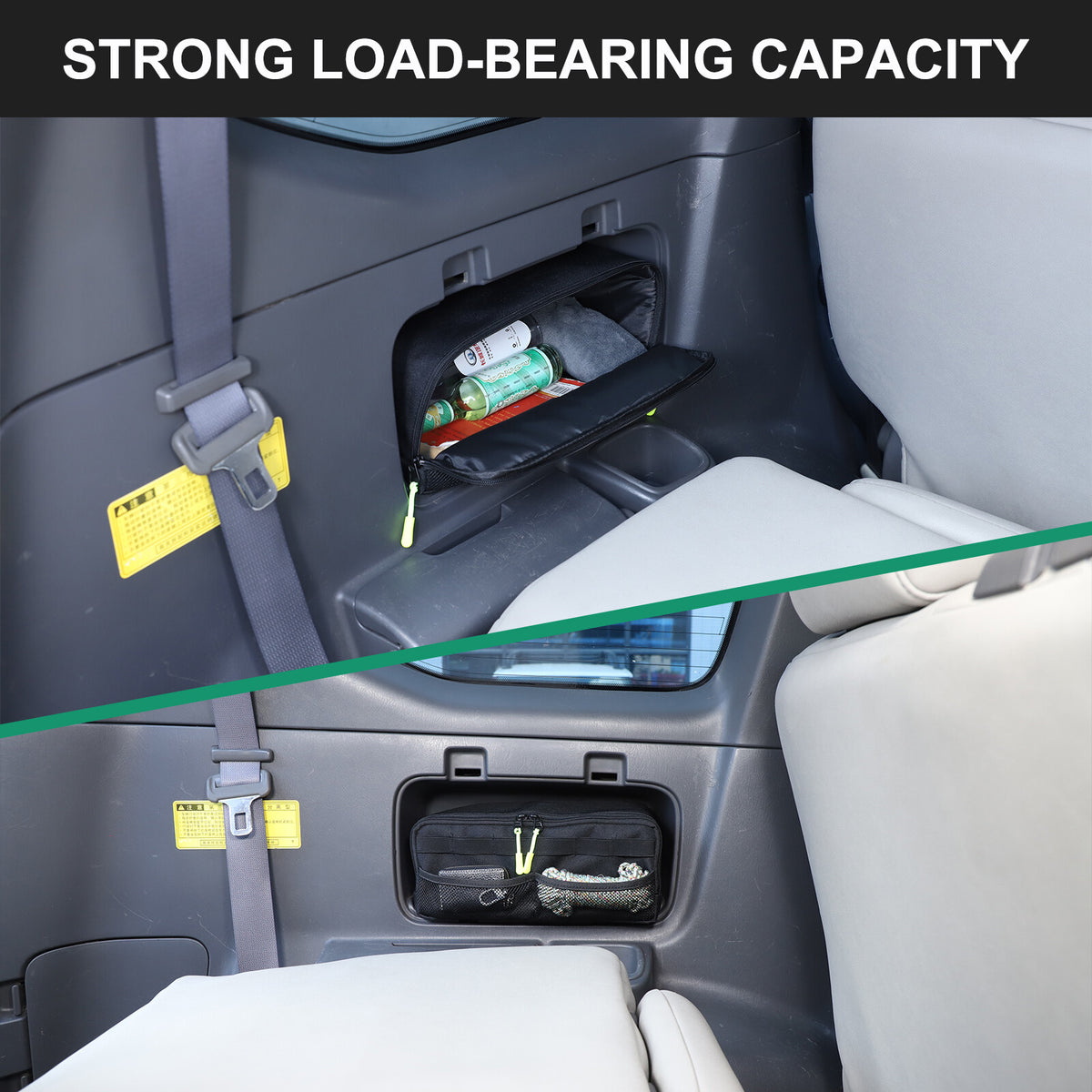Rear Trunk Left & Right Side Storage Bag Organizer For Toyota Prado FJ120 03-09 11
