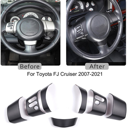 Matte Black ABS Interior Full Set Cover Trim Kit Set For FJ Cruiser 2007-2021 47