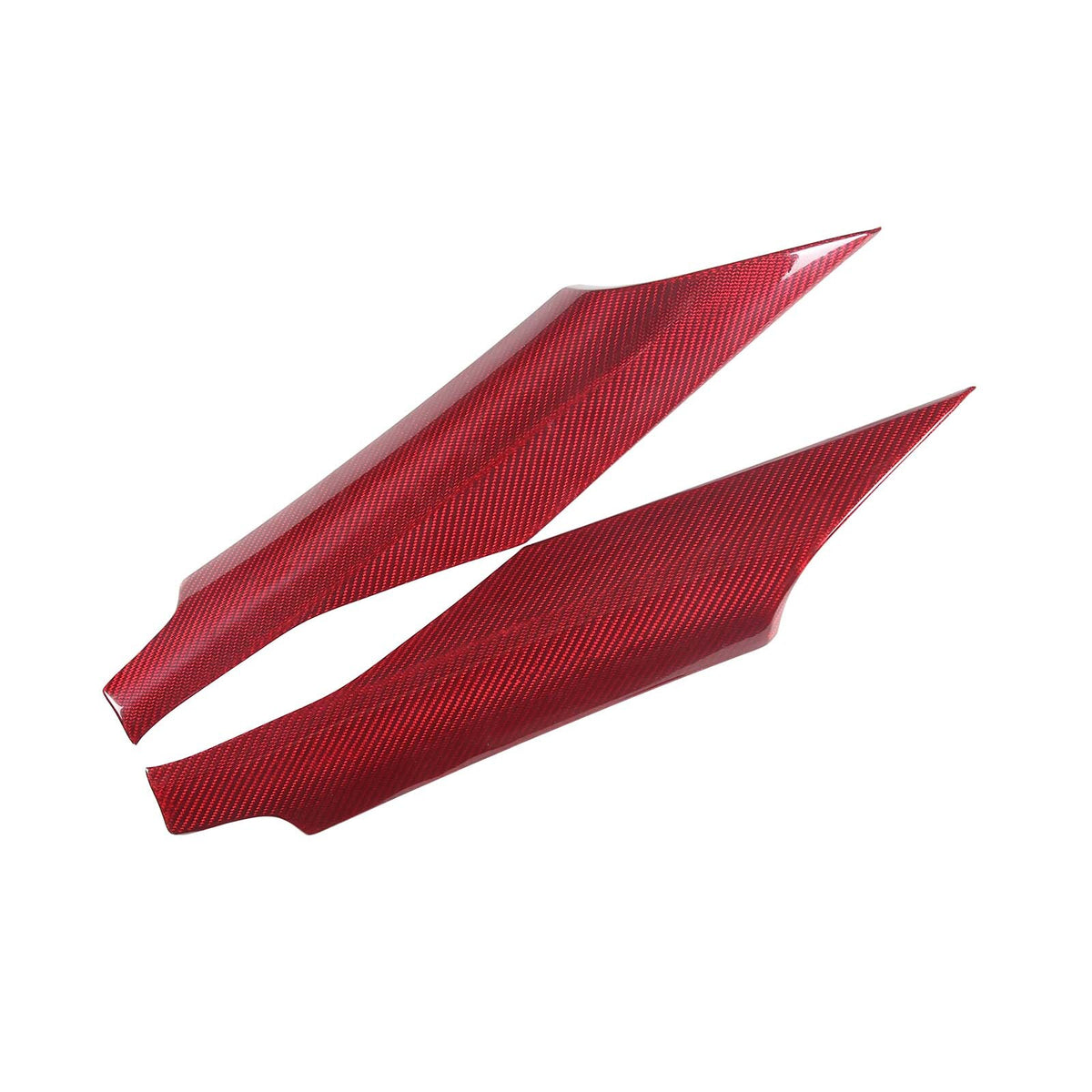 Red Real Carbon Fiber Interior Door Panel Trim Cover For Corvette C8 2020-26 US 9