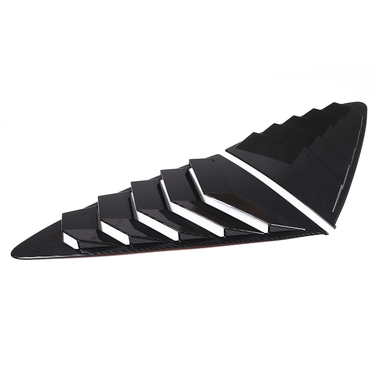 ABS Carbon Fiber Rear Side Window Louver Cover For Jaguar F-TYPE Coupe 13-24 3