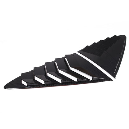 ABS Carbon Fiber Rear Side Window Louver Cover For Jaguar F-TYPE Coupe 13-24 3