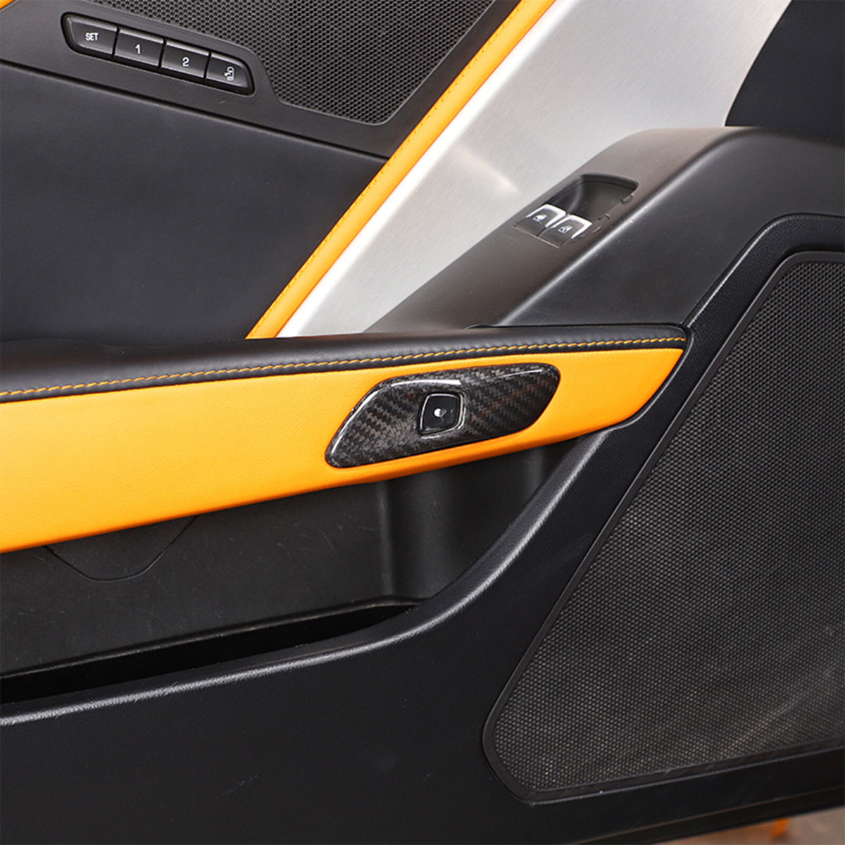 Real Dry Carbon Fiber Interior Center Full Trim Set Kit For Corvette C7 2014-19 37