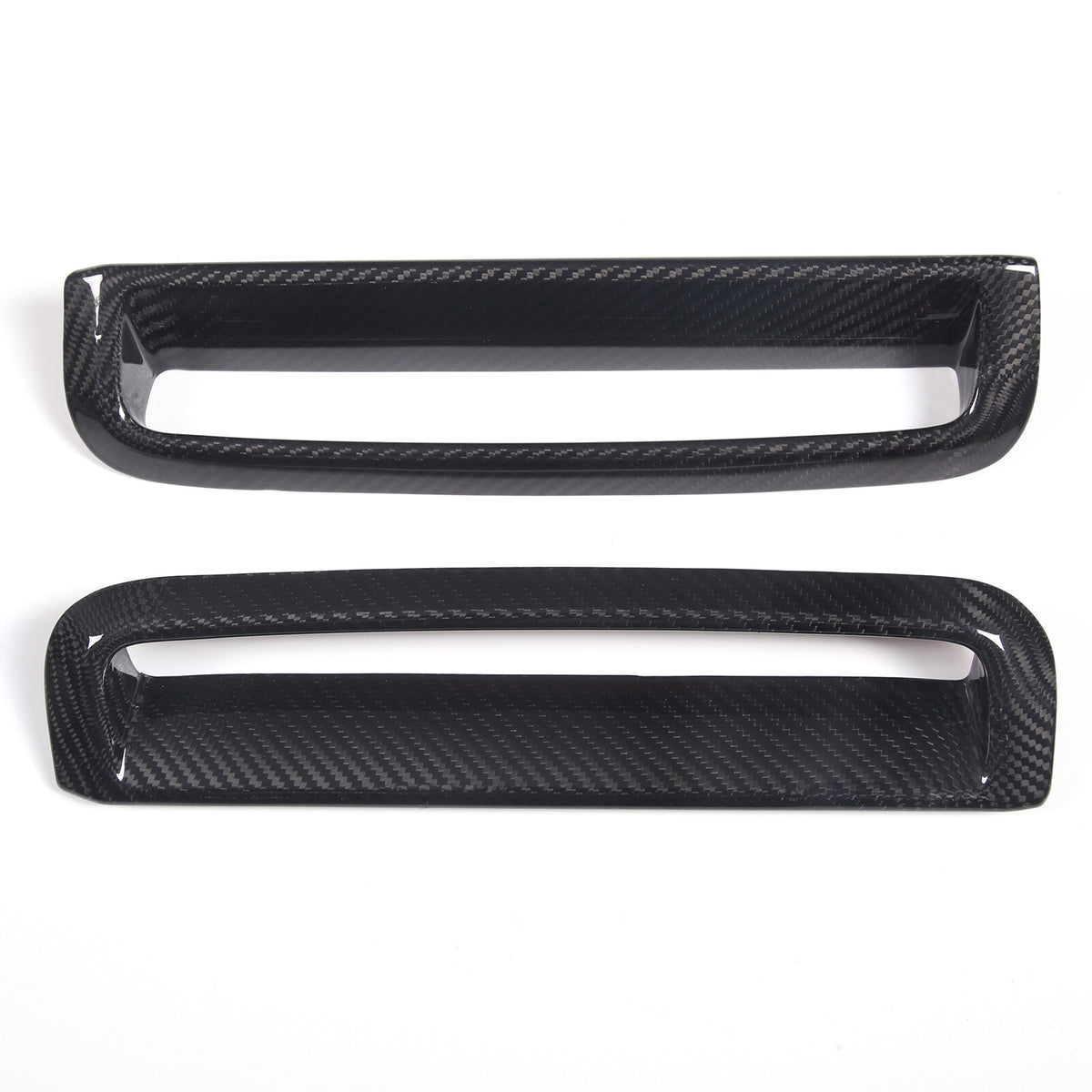 Real Carbon Fiber Front Fog Light Decor Cover Trim For BMW 4 series G26 2022-25 3