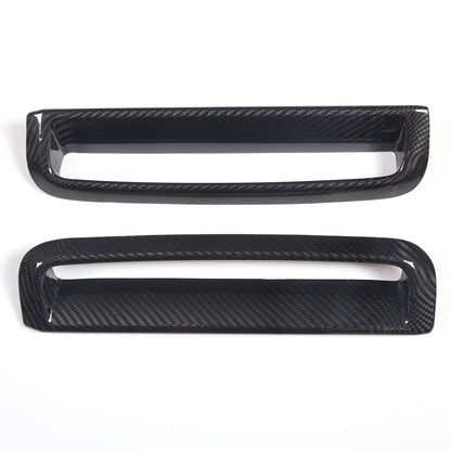Real Carbon Fiber Front Fog Light Decor Cover Trim For BMW 4 series G26 2022-25 3
