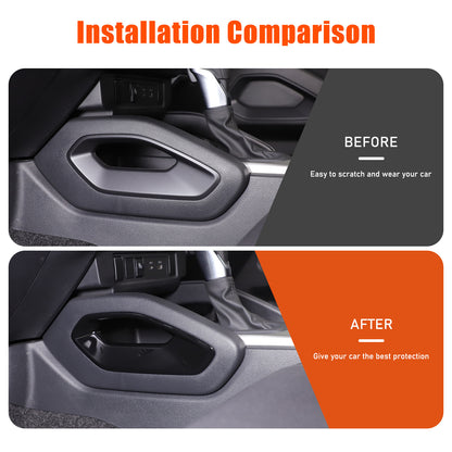 Glossy Black Center Console Side Armrest Frame Trim For Nissan Frontier 2022+ 9