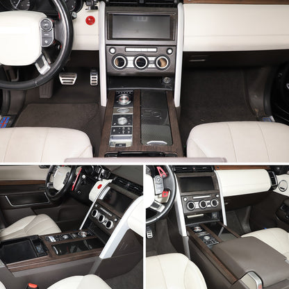 3pcs Wood Grain Center Console Trim Kit For Land Rover Discovery 5 L462 2017-20 23