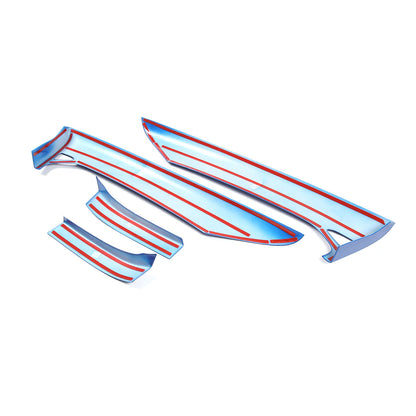 Blue ABS Inner Interior Door Panel Cover Trim For Corvette C8 Z51 Z06 2020-26 7
