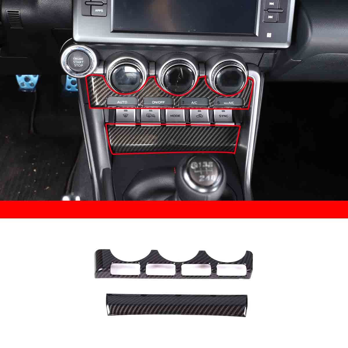 ABS Carbon Fiber Interior Center Console Trim Set For GR86/BRZ 2022-2024 US - Variants 11-15 10