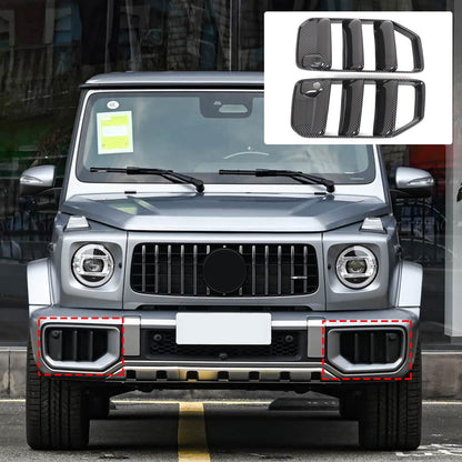 Carbon ABS Front Bumper Side Air Intake Grille Trim For Benz G-Class G63 2025+ 2