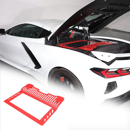 Red Alloy Engine Bay Panel Cover Trim Fit For Corvette C8 2020-26 17