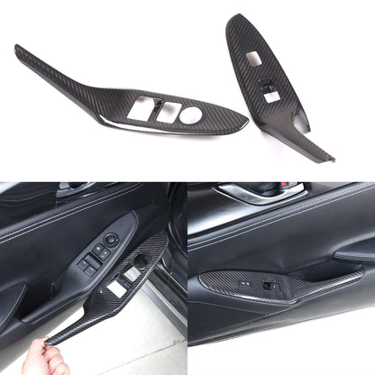 Real Carbon Fiber Interior Center Console Trim Kit Set For Mazda MX-5 Miata 16+ 14