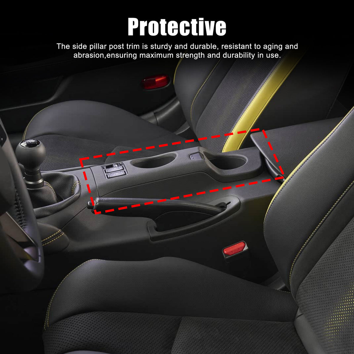 Real Carbon Fiber Center Console Cup Holder Panel Trim for Nissan 400Z 13
