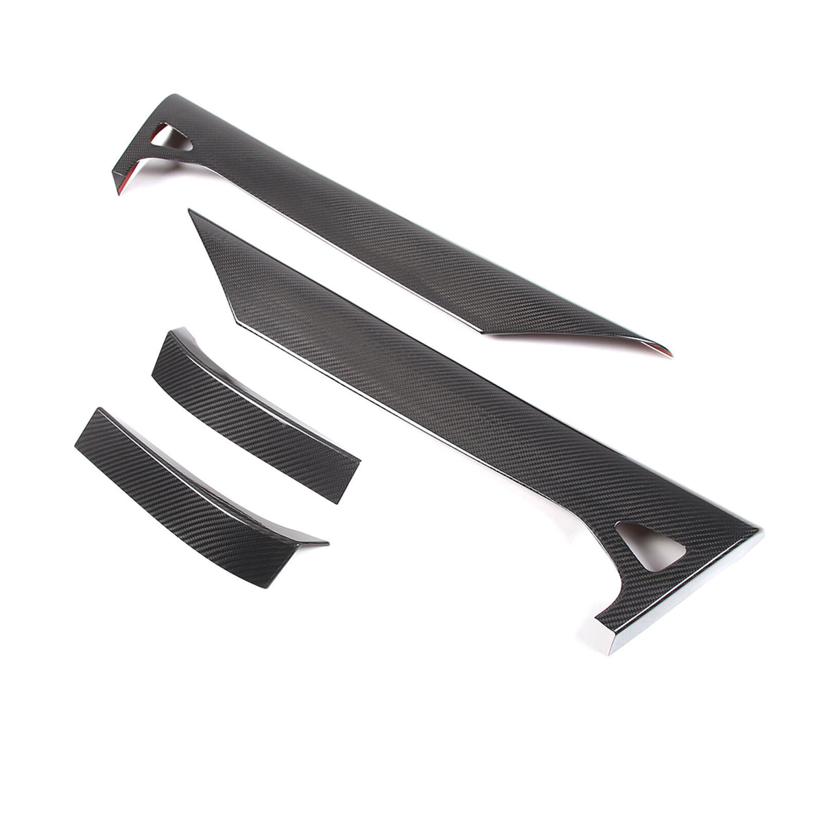 Real Carbon Fiber Inner Interior Door Panel Cover Trim For Corvette C8 2020-26 7