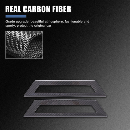 Real Carbon Fiber Under-Seat Air Vent Trim For Tesla Cybertruck 2024+ 12