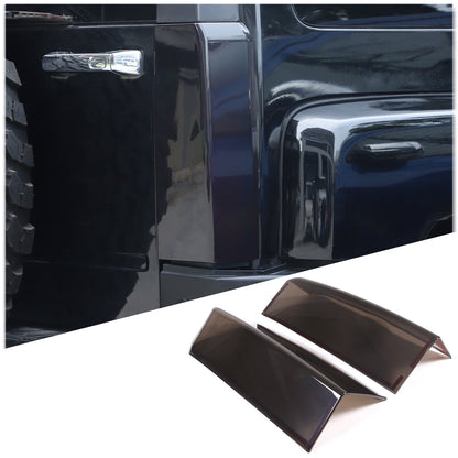 Smoked Black Rear Tail Light Guard Decor Cover Trim Bezels For Hummer H3 2005-09 2