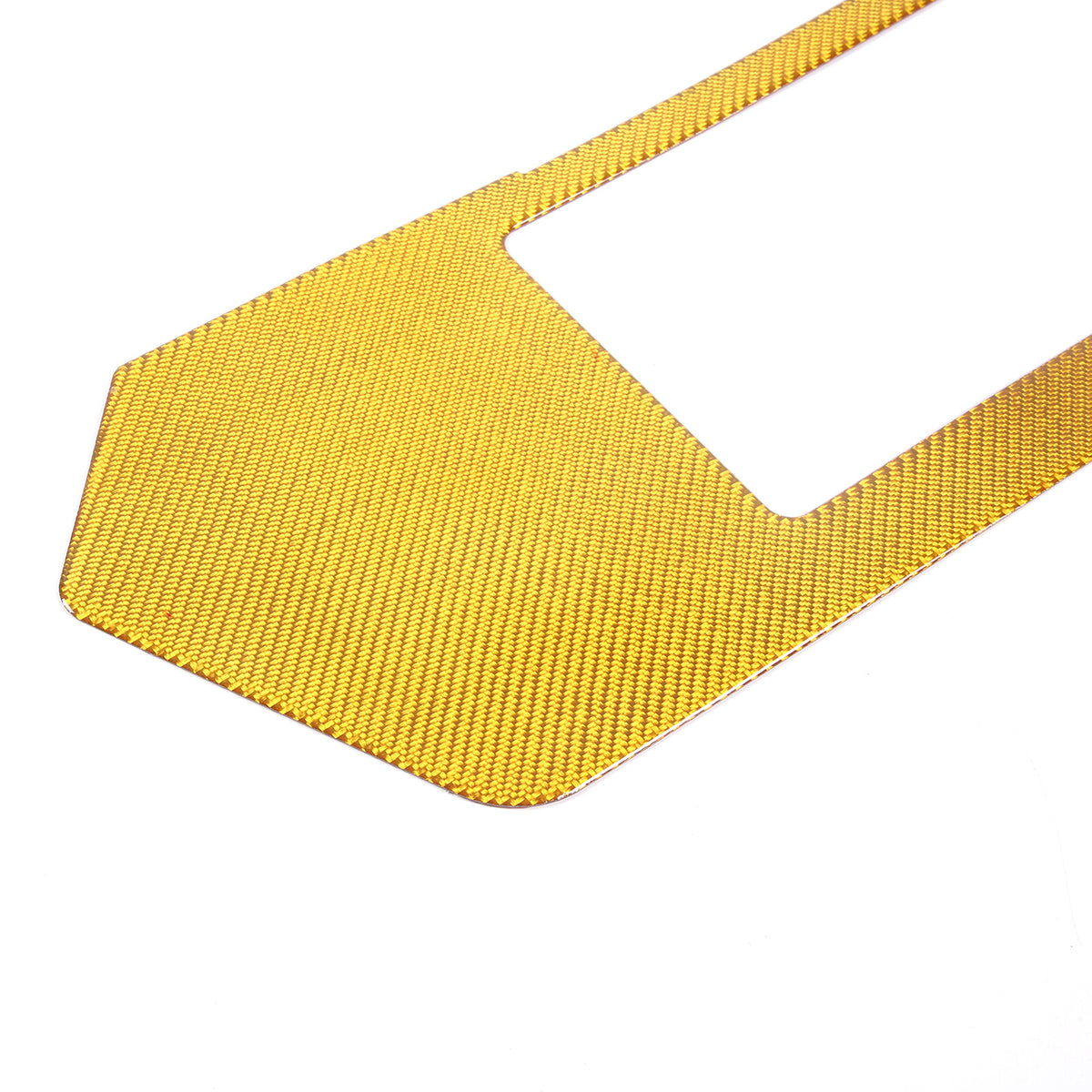 Yellow Carbon Fiber Rear License Plate Frame Panel Sticker For Corvette C8 20-26 11