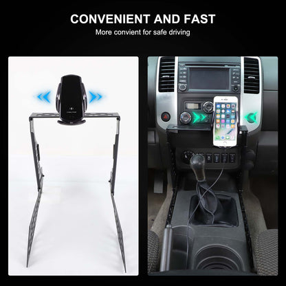 Wireless Center Molle Panel Digital Device Mount For Nissan Frontier D40 2009-17 22