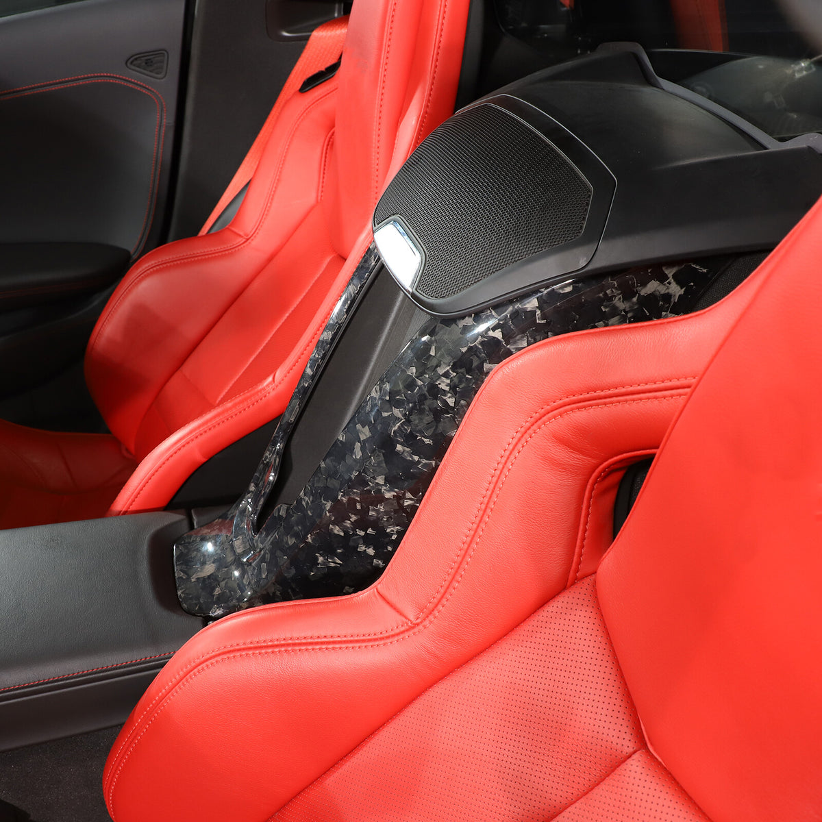 Forged Real Carbon Fiber Full Interior Set Cover Trim Kit For Corvette C8 20-25 - Variants 1-5 15