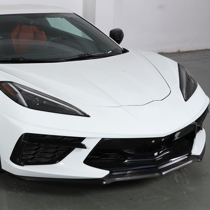 Replacement Black Front Bumper Lip Kit Splitter Exterior For Corvette C8 20+ US 16