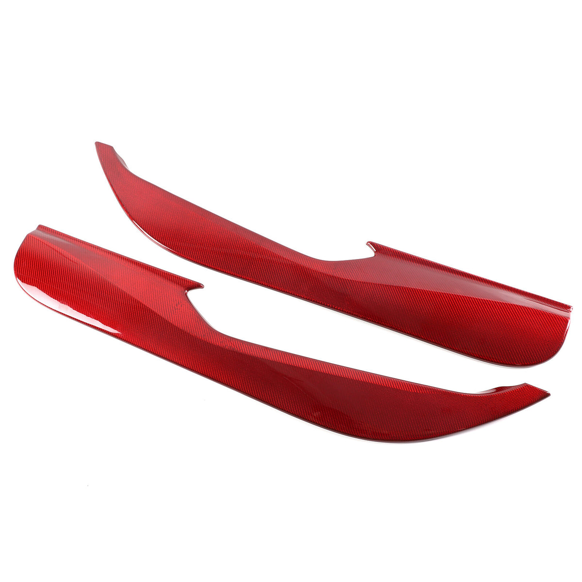 Red Carbon Fiber Inner Door Anti-Kick Panel Trim Cover For Corvette C8 2020-26 4