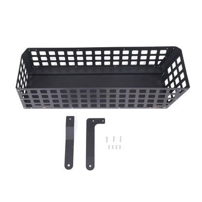 Black Alloy Trunk Left Side Storage Basket Trim Tray For Benz G-Class 2004-2018 19