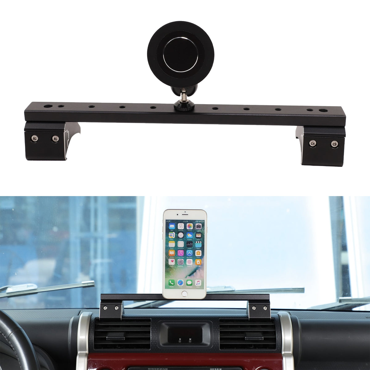 Magnetic Console Multi-Function Phone Mount Bracket For Toyota FJ Cruiser 07-21 16