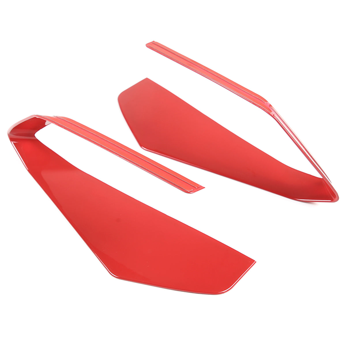 Red Front Side Air Intake Vent Grille Cover Trim For Corvette C8 20-25 US 12