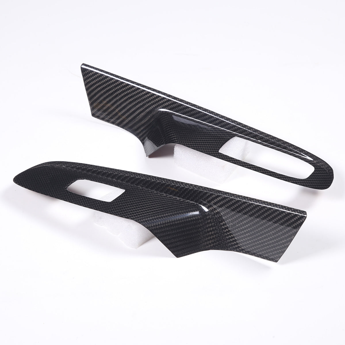 Real Carbon Fiber Window Lift Switch Panel Cover Trim For Corvette C8 Coupe 20+ 13