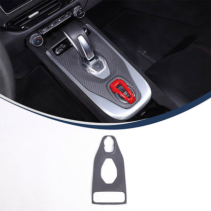 Matte Real Carbon Fiber Center Gear Shift Cover Trim For Lotus EMIRA V6 AT 21-25 19