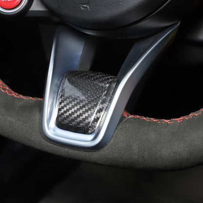 Real Carbon Fiber Steering Wheel Trim Base Kit for Alfa Romeo Tonale 2023-24 US 17