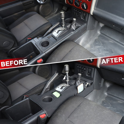 Suede Cloth Center Console Gear Shift Trim Cover For Toyota FJ Cruiser 07-21 US 13