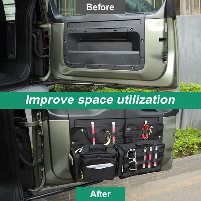 Cargo Rear Door Tailgate Trunk Storage Bag For Land Rover Defender L663 2020+ 6