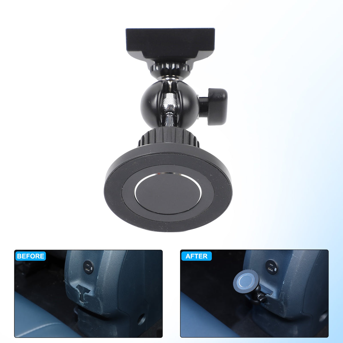 Magnetic Rear Seat Extendable Phone Mount Bracket For Ford Maverick 2022+ US 8