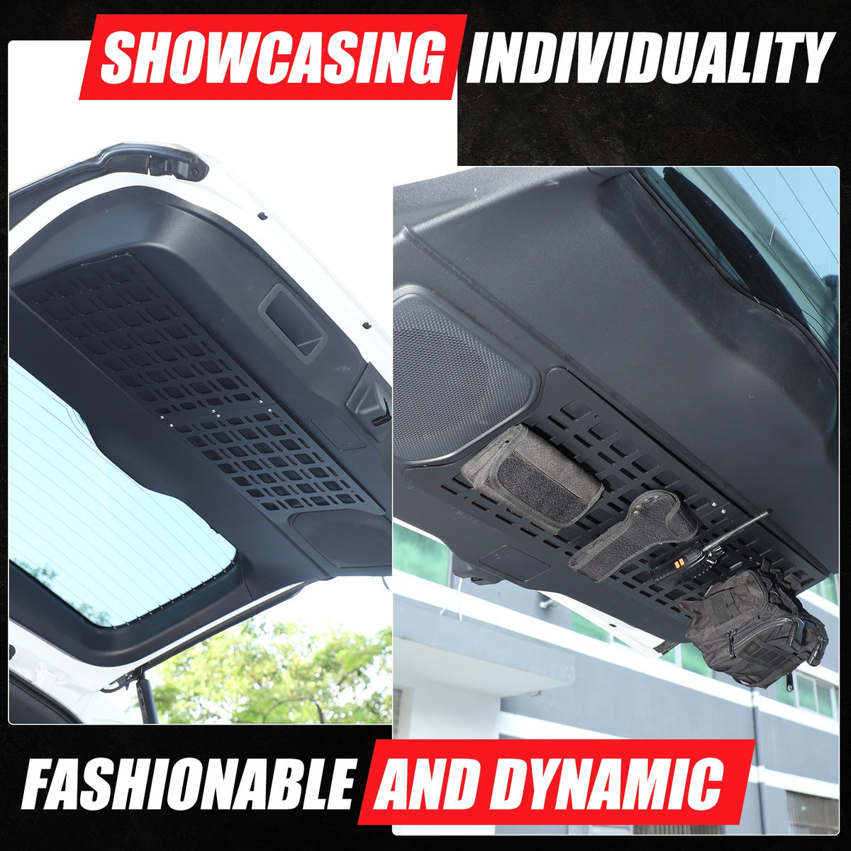 Tailgate Expansion Net Plate Table Molle Panel For Toyota Land Cruiser Prado 24+ 8