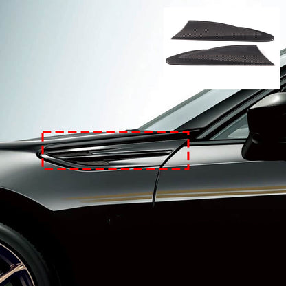 Real Carbon Fiber Side Fender Airvent Trim For Toyota 86 16-20/Subaru BRZ 12-20 12