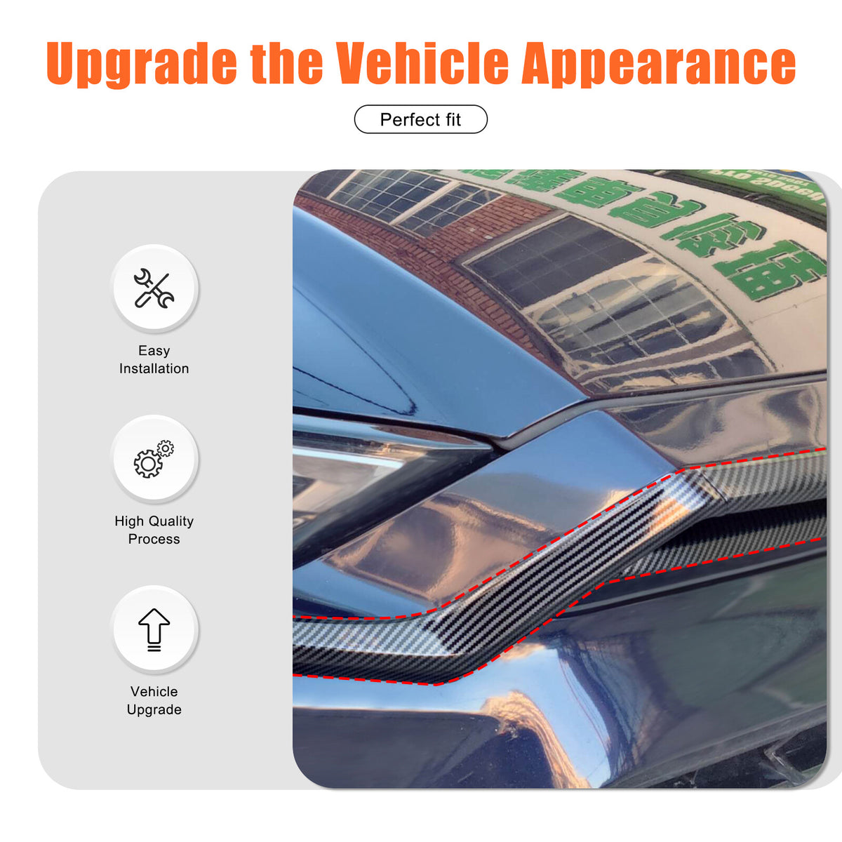 Glossy Black ABS Front Hood Trim Strip Trim For Toyota Grand Highlander 2024+ US 20