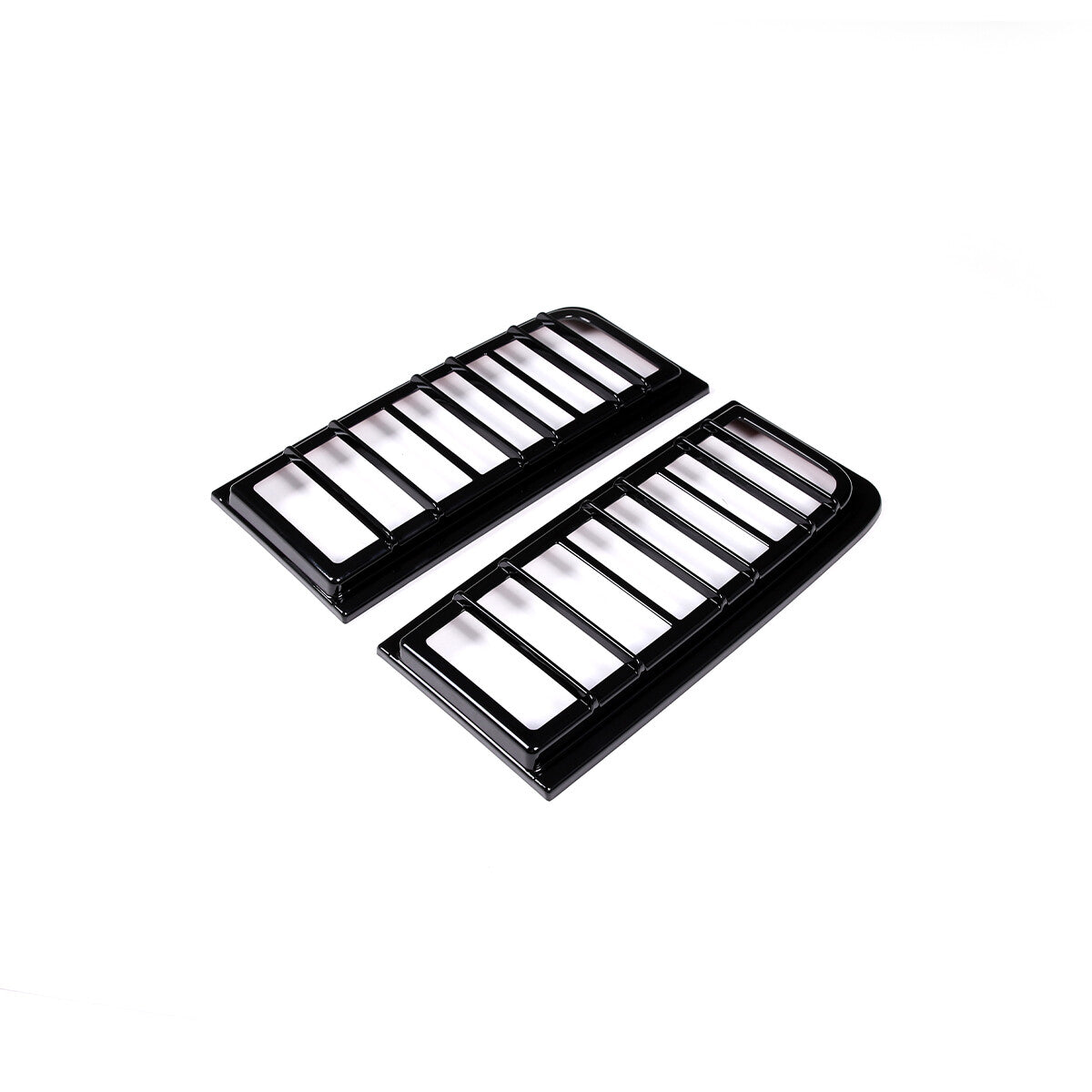 Glossy Piano Black Front Bumper Exterior Trim Cover Set For Hummer H2 2003-2009 - Styles 6-10 59