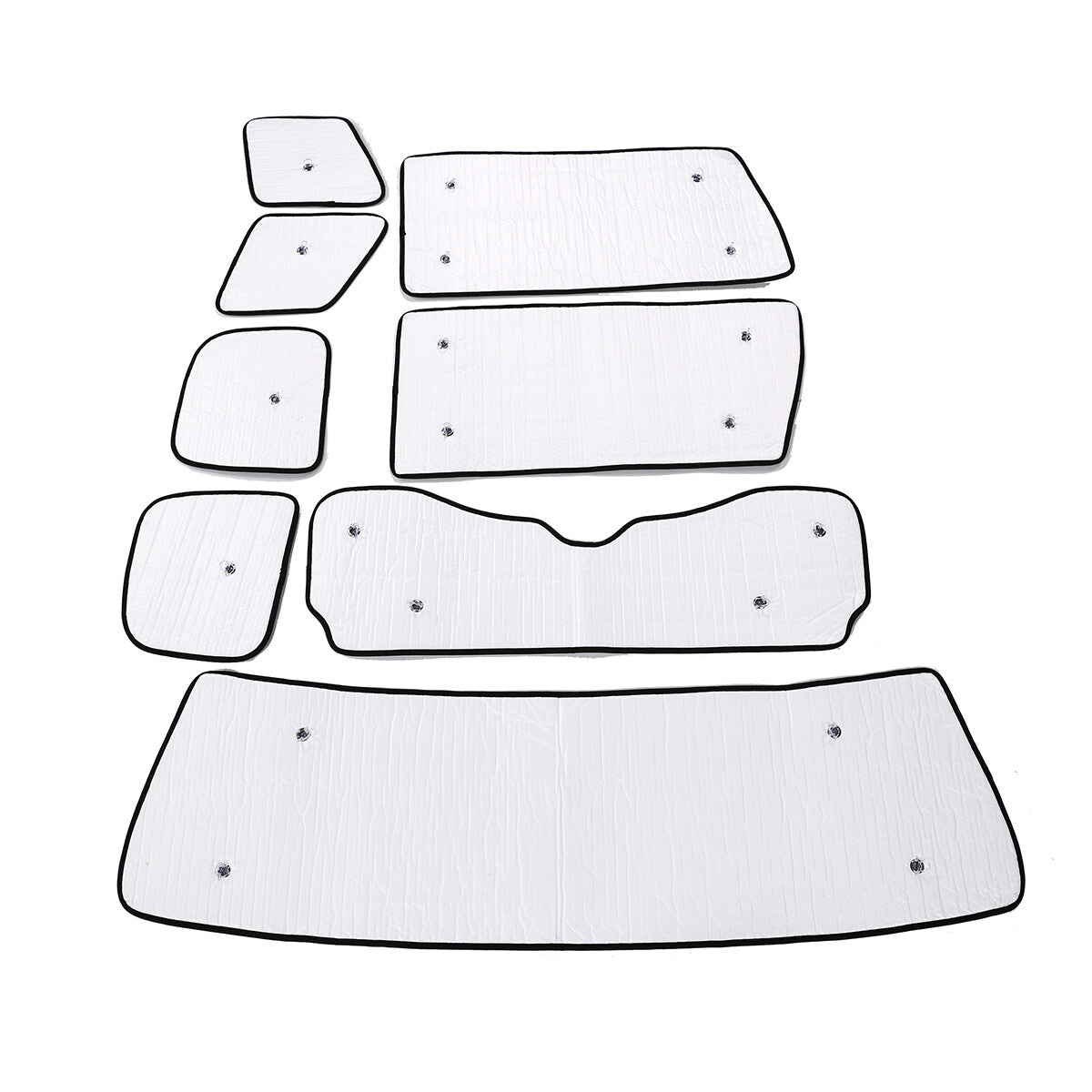 8pcs Full Window Sunshade UV Protection Visor For Toyota FJ Cruiser 2007-2021 10
