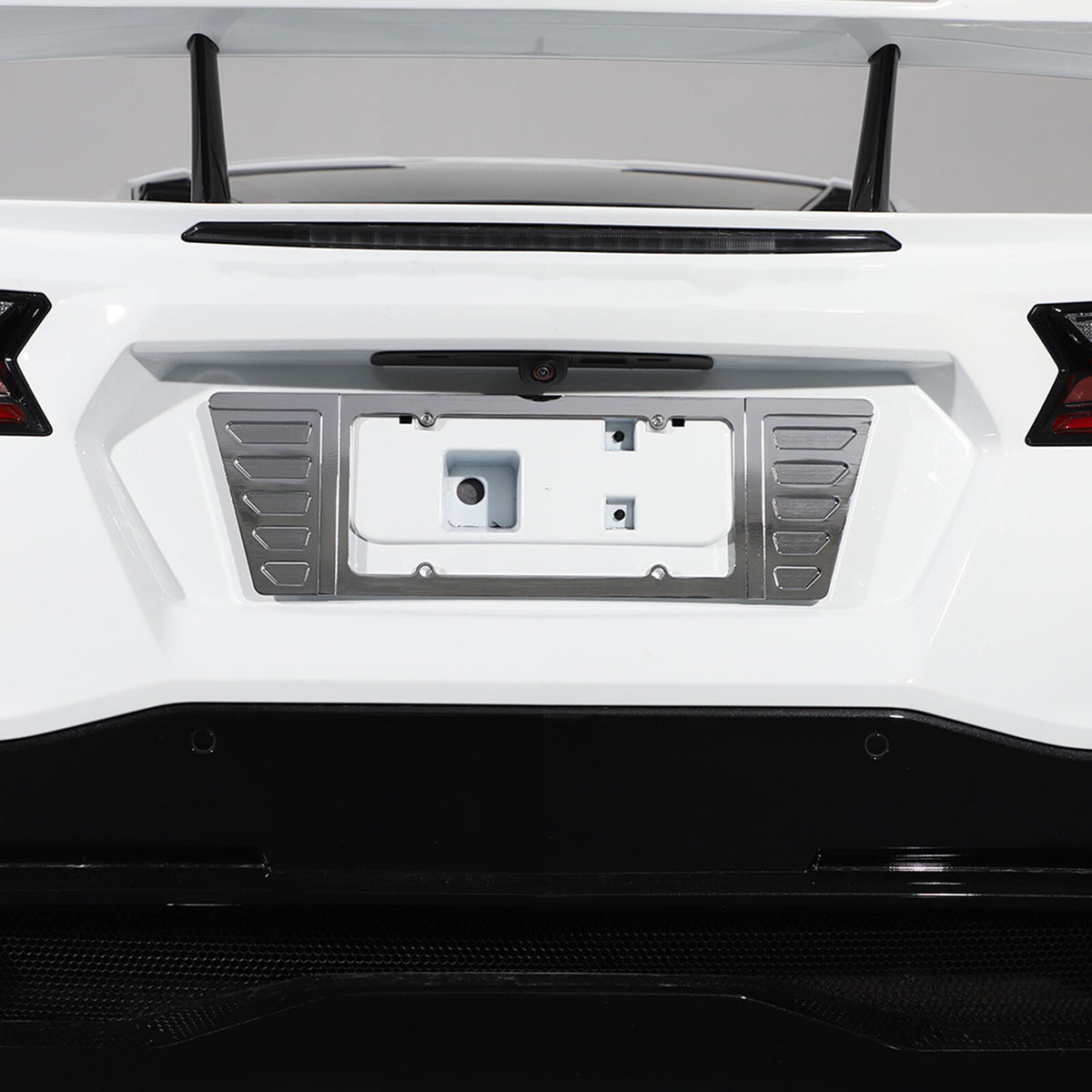 Aluminum Alloy Exterior Hood Engine License Plate Trim For Corvette C8 2020+ US - Variants 11-15 103