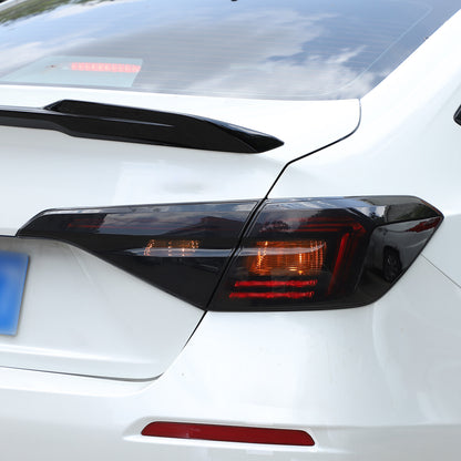 Smoked Black Tail Light Lamp Cover Guard Trim For Honda Civic 11th 2022-2023 4