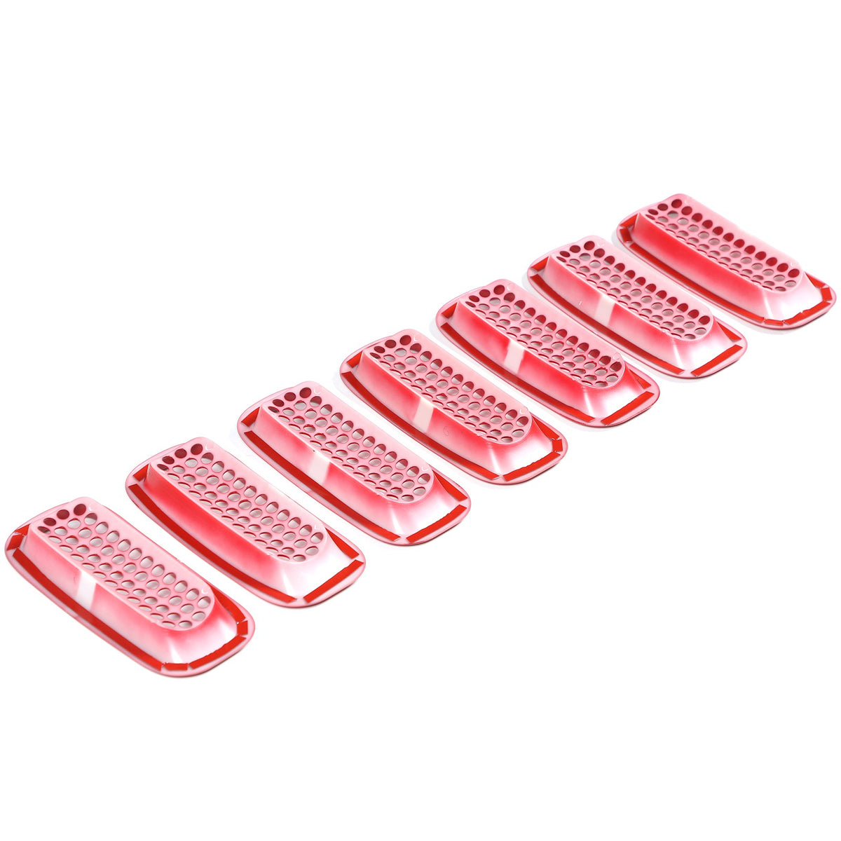 Sport Red ABS Front Grille Insect Screen Trim For Hummer H3 2005-2009 9