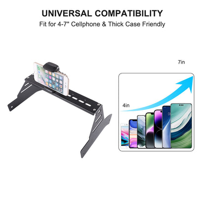 Black Clip Center Console Phone Mount Bracket For Land Rover Defender L663 2020+ 11