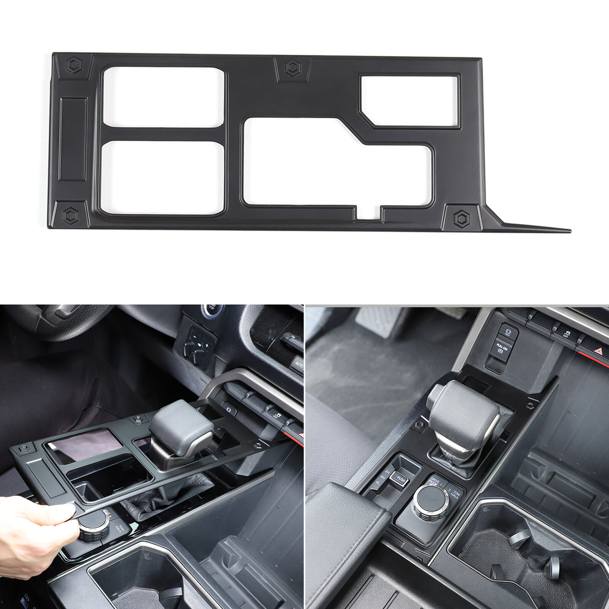 Matte Black ABS Interior Decoration Cover Trim Kit For Toyota Tundra 2022-26 US - Variants 16-20 44